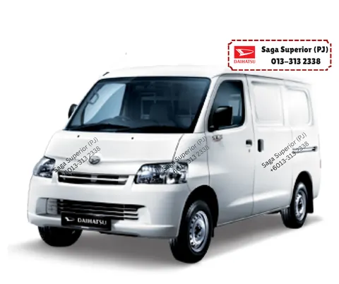 White Daihatsu Gran Max Panel Van at Saga Superior (PJ), Petaling Jaya