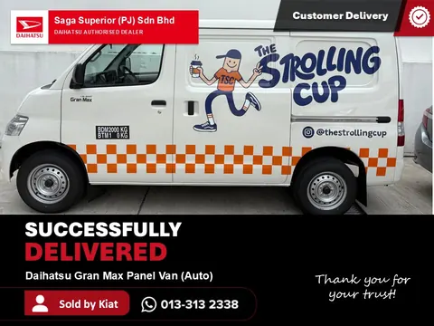 Daihatsu Gran Max Panel Van automatic with coffee van wrapping, Selangor