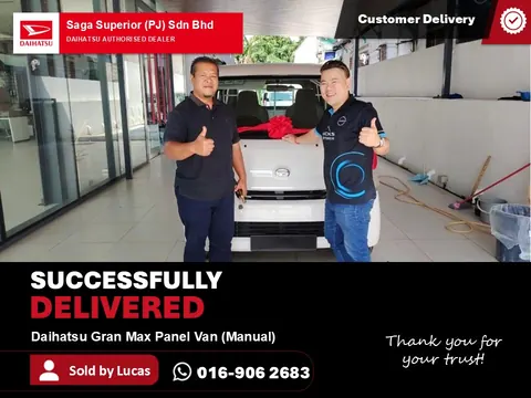 Daihatsu Gran Max Panel Van manual delivery, Kuala Lumpur