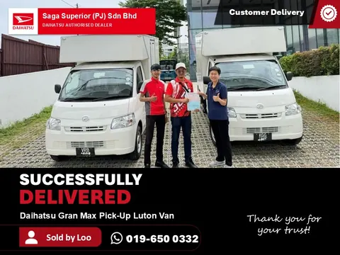 Daihatsu Gran Max Pick-Up Luton Van fleet sale of 5 units, Kuala Lumpur
