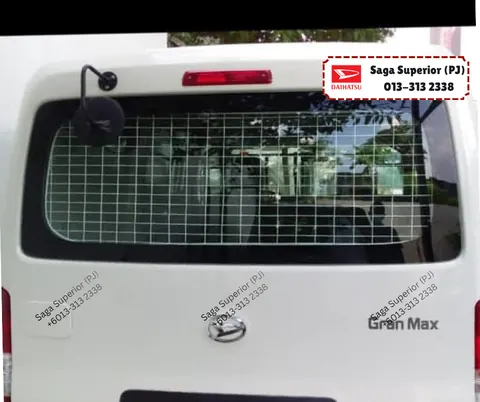 Daihatsu Gran Max Panel Van with wire mesh over rear window